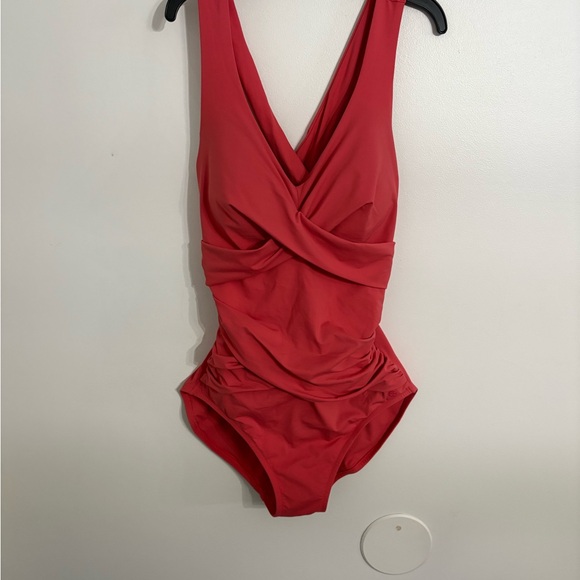 CALIA Women's Sculpt Wrapped One Piece Swimsuit with tummy control Size 12 - Picture 6 of 8